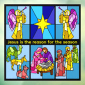 Kerststal raamsticker (Vel 3)