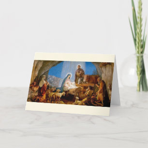 kerststal Religieuze kerst Kaart