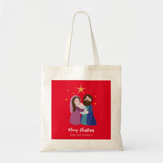 Kerststal Tote Bag (Voorkant)