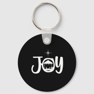 Kerststal van Jezus Christus Cool Kerstkleding Sleutelhanger