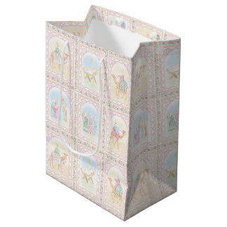 Kerststallen in pasteltinten medium cadeauzakje