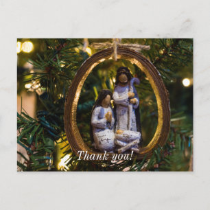 Kerststalornament Briefkaart