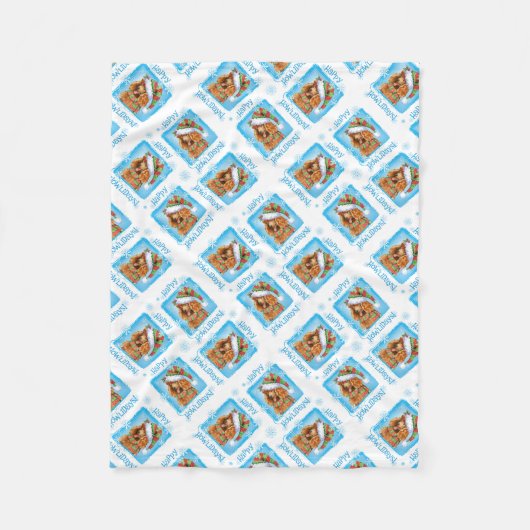 Kerststandaard Fleece Deken (Voorkant)