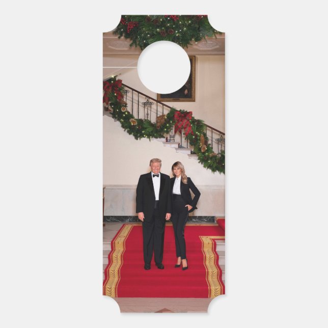 Kerststappen President Donald Trump & Melania (Voorkant)