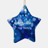 kerstStar-Ornament - Aangepaste naam Keramisch Ornament (Rechts)