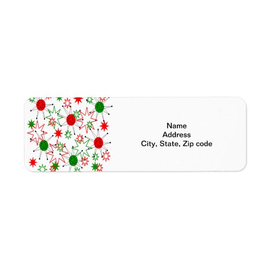 KerstStarburen Etiket (Voorkant)