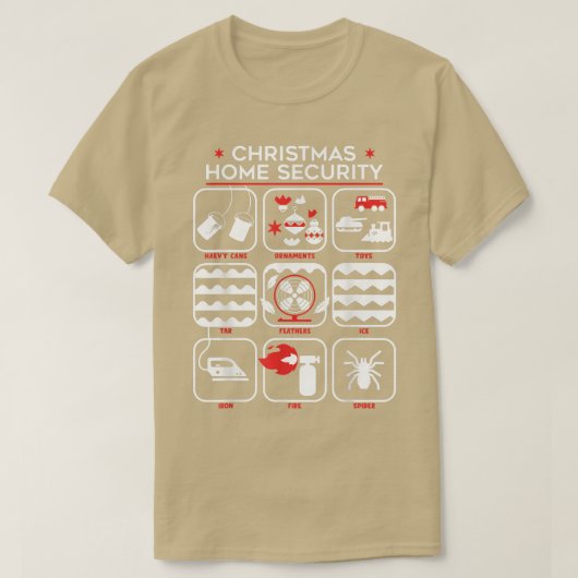 Kerststartveiligheid grappig t-shirt (Design voorkant)