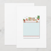 Kerststationery Uitnodigingspapier Kaart (Voorkant / Achterkant)