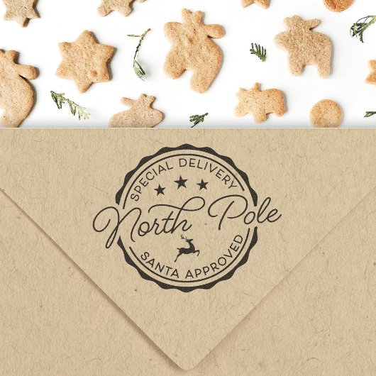 Kerststempel Speciale levering Sinterklaas Stamp Zelfinktende Stempel