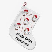 kerststeniging, kippen grote kerstsok (Voorkant (Hangend))