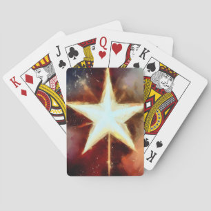 Kerstster (1) pokerkaarten