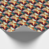 Kerstster 3 cadeaupapier (Hoek)