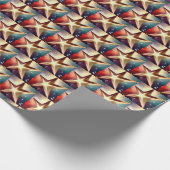 Kerstster 4 cadeaupapier (Hoek)