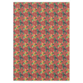 Kerstster Bloem Patroon Tafelkleed (Voorkant)