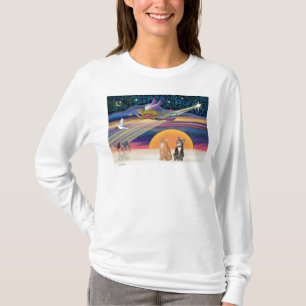 Kerstster - Bruine en oranje tabbykatten (twee) T-shirt