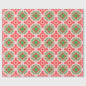 kerstster cadeaupapier (Vlak)
