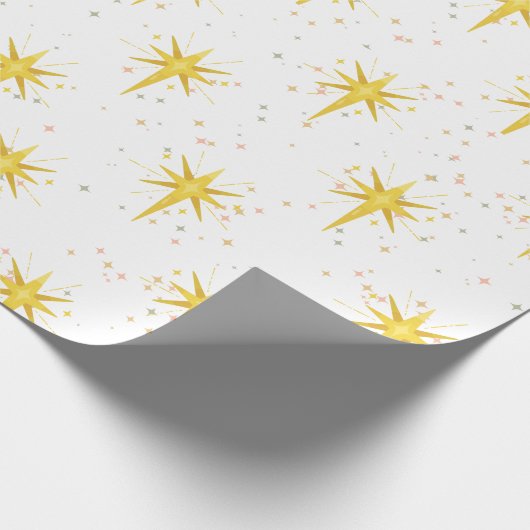 kerstster cadeaupapier (Hoek)