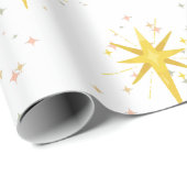 kerstster cadeaupapier (Rol Hoek)