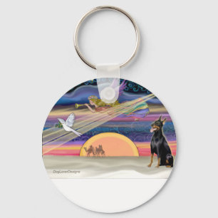 Kerstster - Dobermann 1 - Sleutelhanger