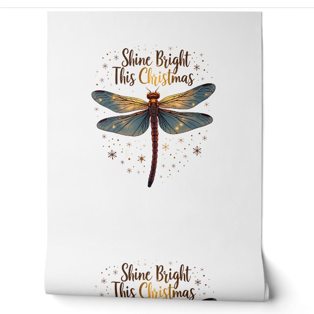 Kerstster Dragonfly Behang (Afrollen)