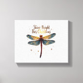 Kerstster Dragonfly Canvas Afdruk (Voorkant)