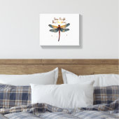 Kerstster Dragonfly Canvas Afdruk (Insitu (Slaapkamer))