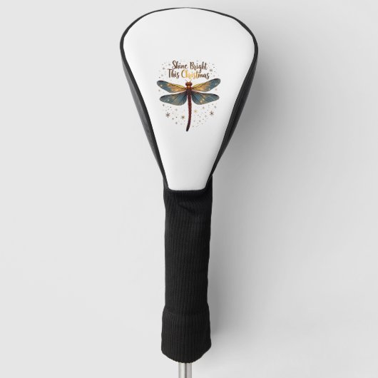 Kerstster Dragonfly Golfheadcover (Voorkant)