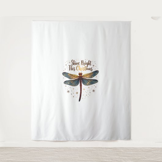Kerstster Dragonfly Wandkleed (Voorkant)