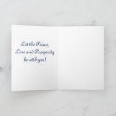 kerstster feestdagen kaart (Binnen)