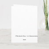 kerstster feestdagen kaart (Achterkant)