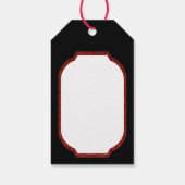 kerstster Flourish Cadeaulabel (Achterkant)