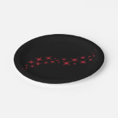 kerstster Flourish Papieren Bordje (Gekanteld)