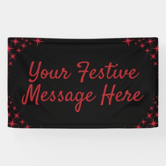 kerstster Flourish Spandoek (Horizontaal)