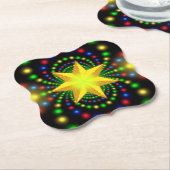 Kerstster Fractal Design-29440 Kartonnen Onderzetters (Gekanteld)