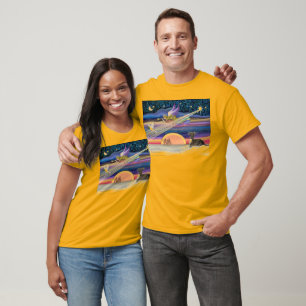 Kerstster - Italiaanse Greyhound (grijs) T-shirt