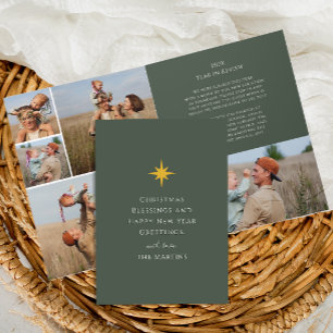 Kerstster Jaar in Review Fotocollage