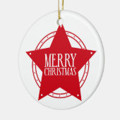 Kerstster Keramisch Ornament (Links)