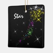 kerstster keramisch ornament (Links)