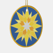 kerstster keramisch ornament (Rechts)