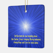 kerstster keramisch ornament (Links)