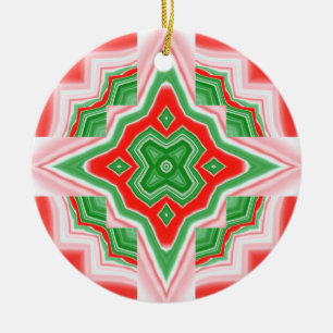 kerstster keramisch ornament