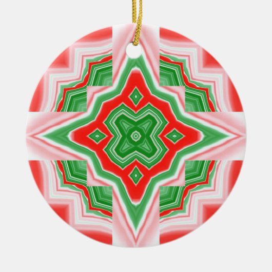 kerstster keramisch ornament (Voorkant)