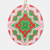 kerstster keramisch ornament (Links)