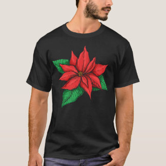 Kerstster. Kerst Decor Bloem T-shirt