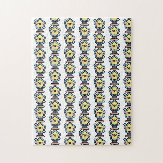 kerstster legpuzzel (Verticaal)