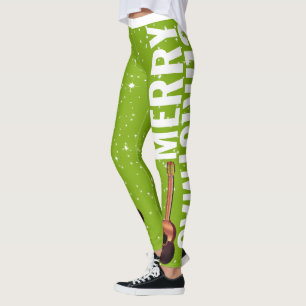 Kerstster Marac en Cuatro (bewerkbaar) Leggings