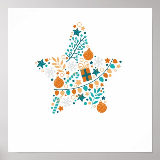 kerstster poster (Voorkant)