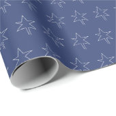 Kerstster Royal Night Cadeaupapier (Rol Hoek)