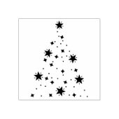 Kerstster Stamp Stamp Rubberstempel (Afrduk)