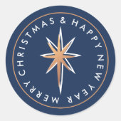 Kerstster van Bethlehem Ronde Sticker (Voorkant)
